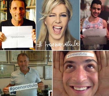 Personalidades aderiram à causa com a hashtag #poenorotulo nas redes sociais